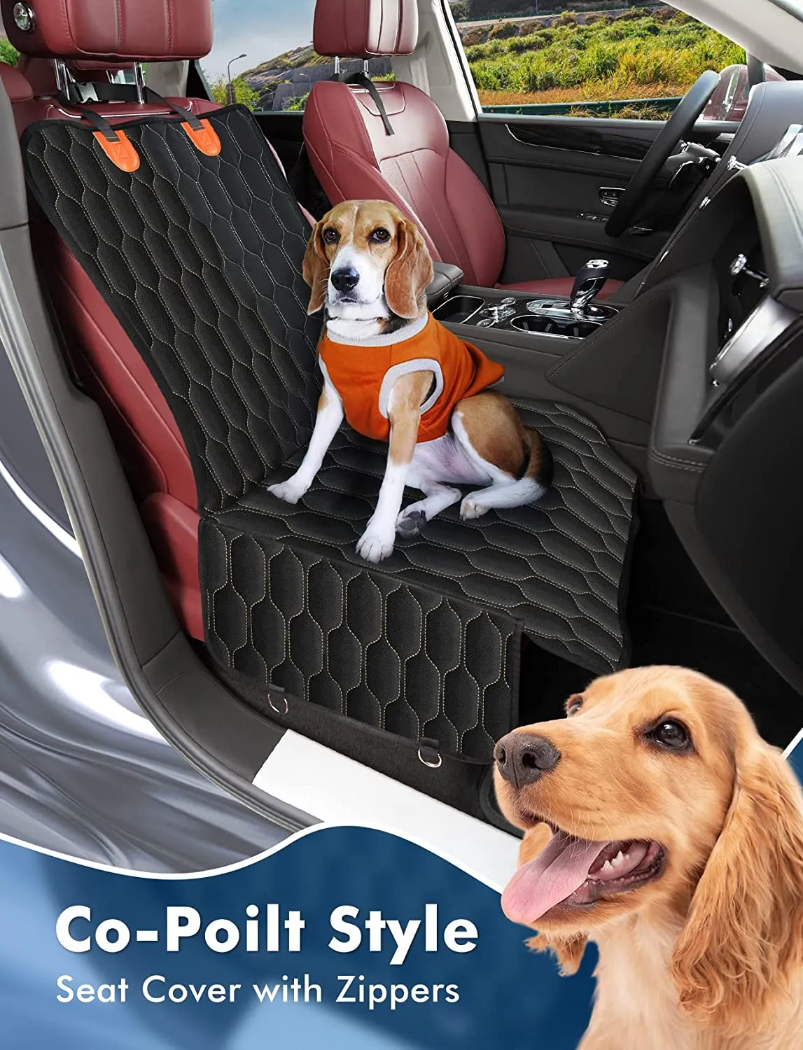 093BB 4-in-1 Dog Car Seat Cover