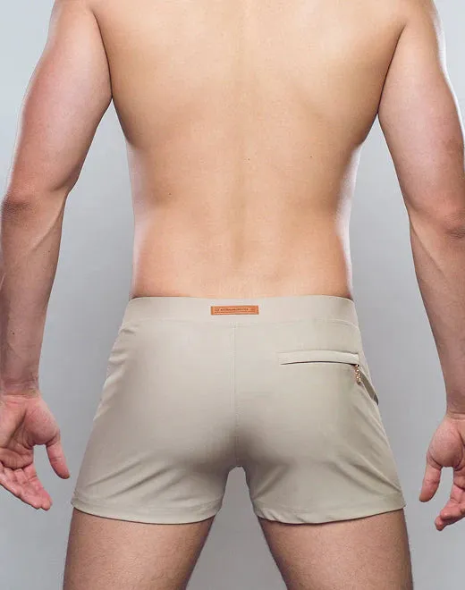 2eros Bondi swim boxer trunk taupe