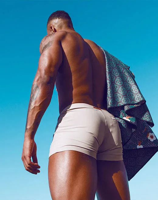 2eros Bondi swim boxer trunk taupe