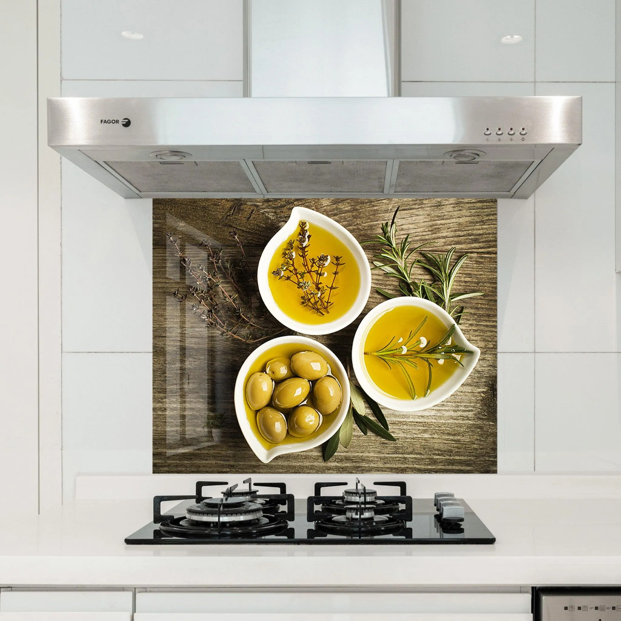 Aegean Olive Oil | Glass Printed Backsplash for your Kitchen