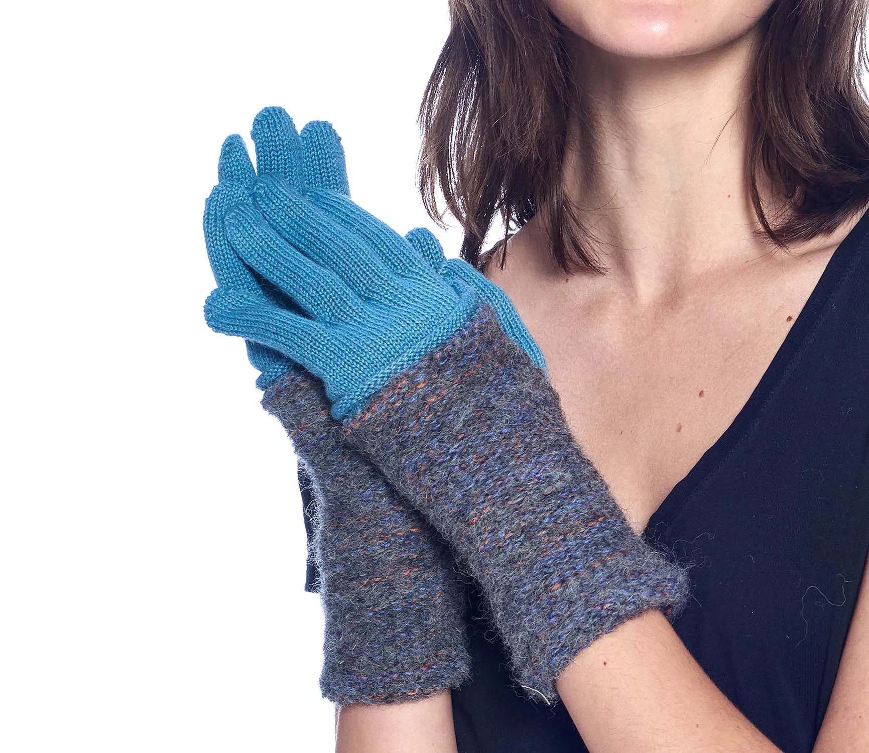 Alpaca Gloves - Caraveli Full - Azul