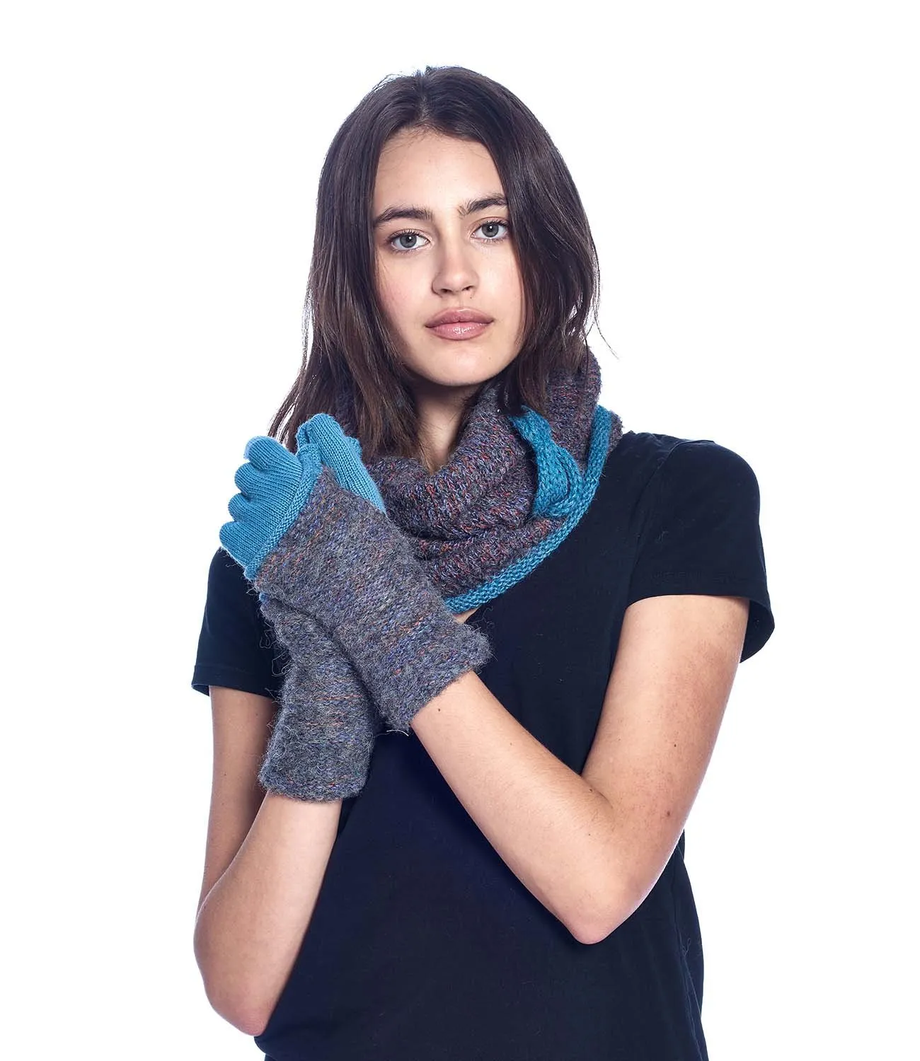 Alpaca Gloves - Caraveli Full - Azul