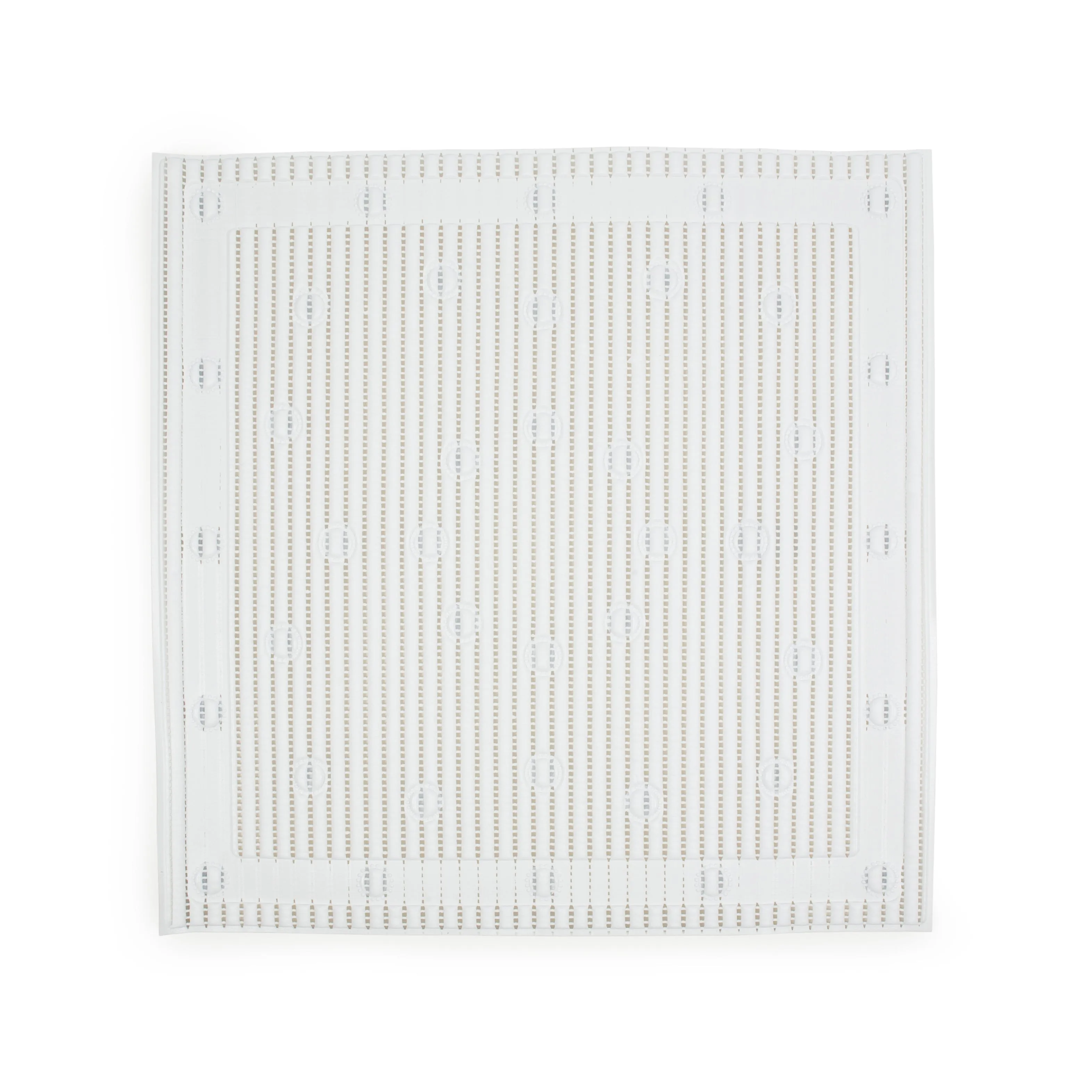 Anchor Anti-Slip Square Shower Mat in White