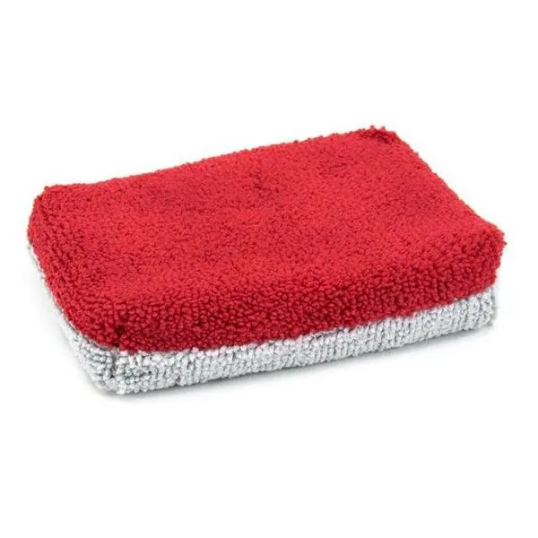 AUTOFIBER | Thin Saver Applicator Terry Microfiber Coating Applicator Sponge w/ Plastic Barrier