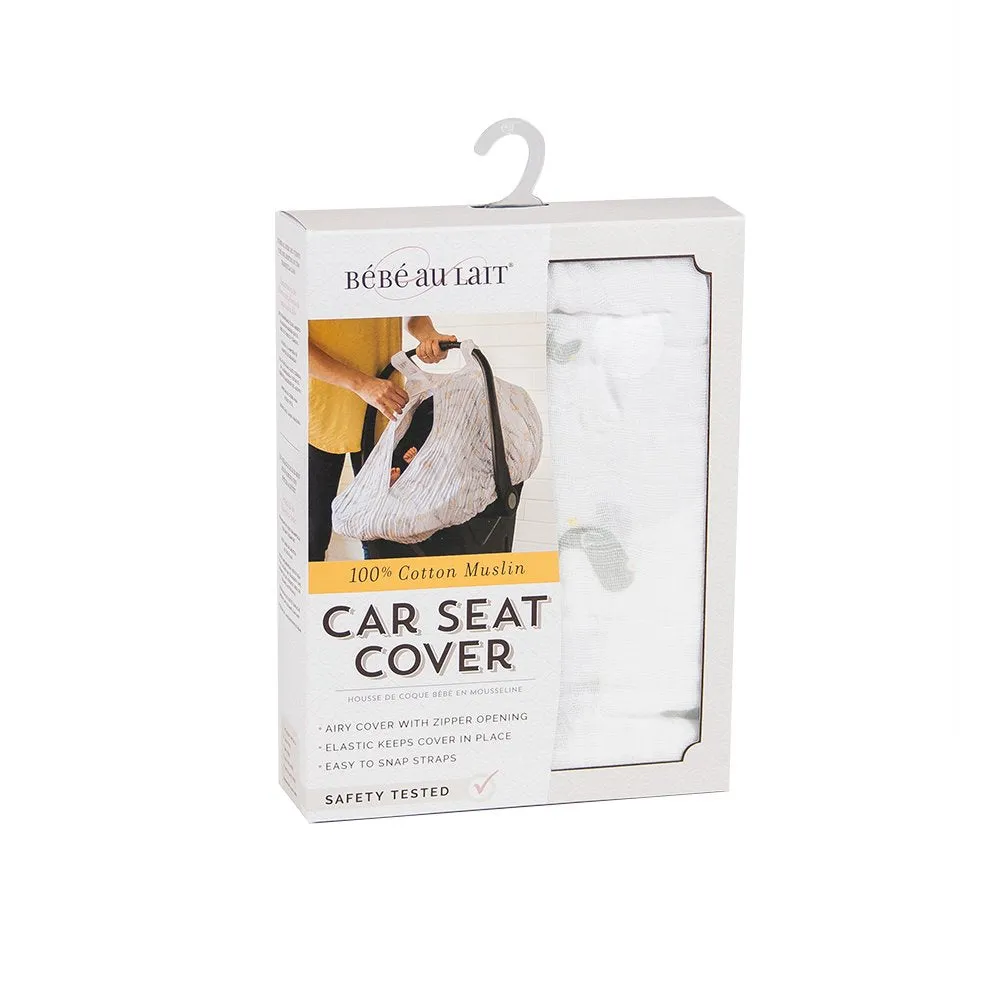 Bebe Au Lait Premium Muslin Car Seat Cove