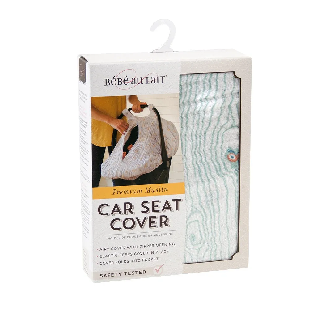 Bebe Au Lait Premium Muslin Car Seat Cove