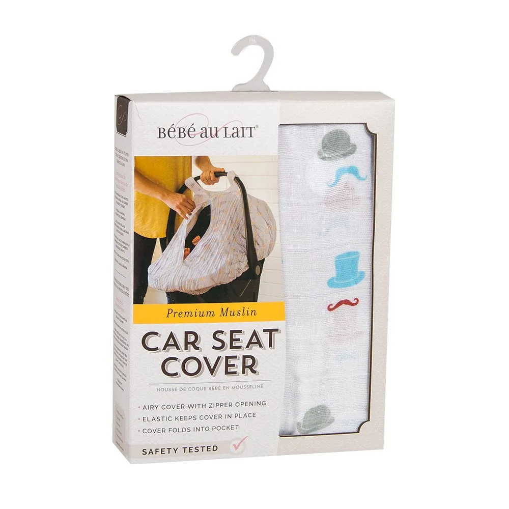 Bebe Au Lait Premium Muslin Car Seat Cove