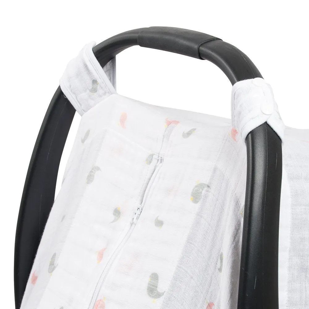 Bebe Au Lait Premium Muslin Car Seat Cove