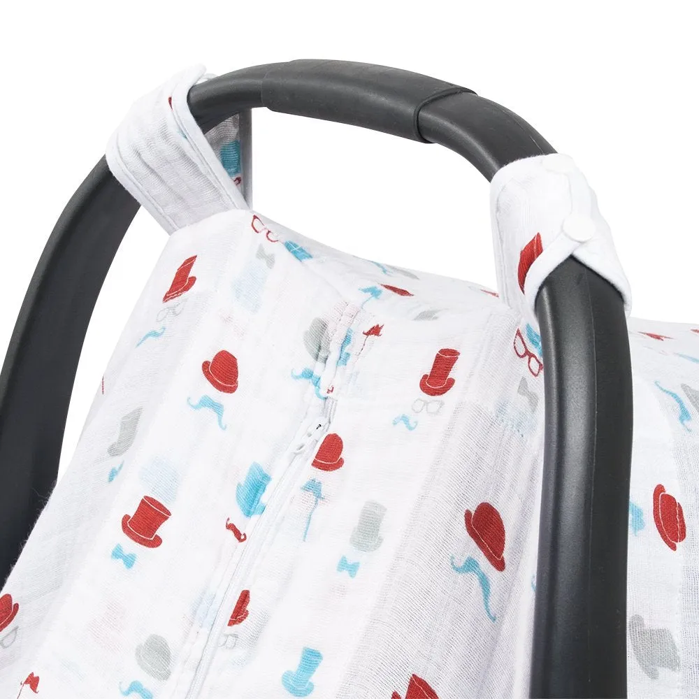 Bebe Au Lait Premium Muslin Car Seat Cove