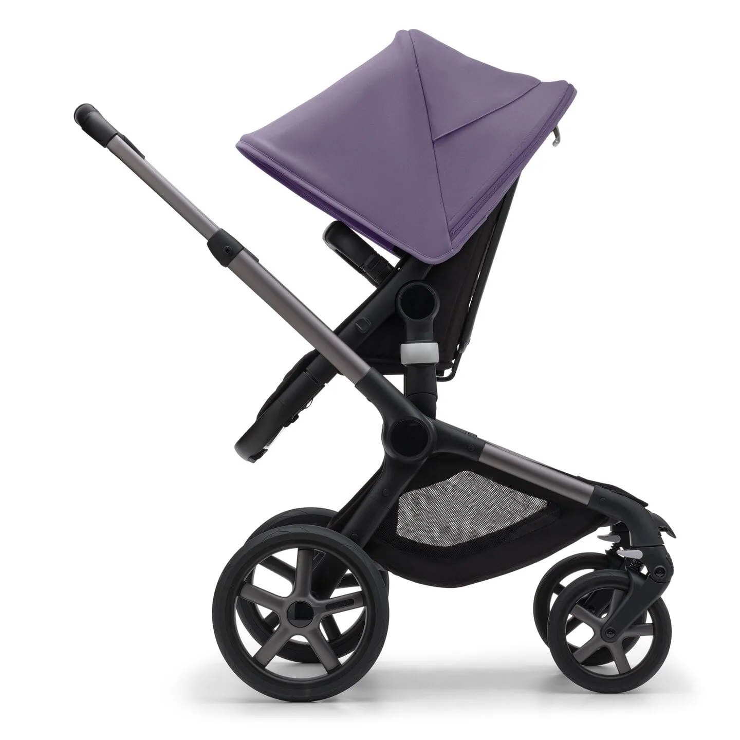 Bugaboo Fox 5, Cabriofix i-Size and Base Travel System - Graphite/Midnight Black/Astro Purple