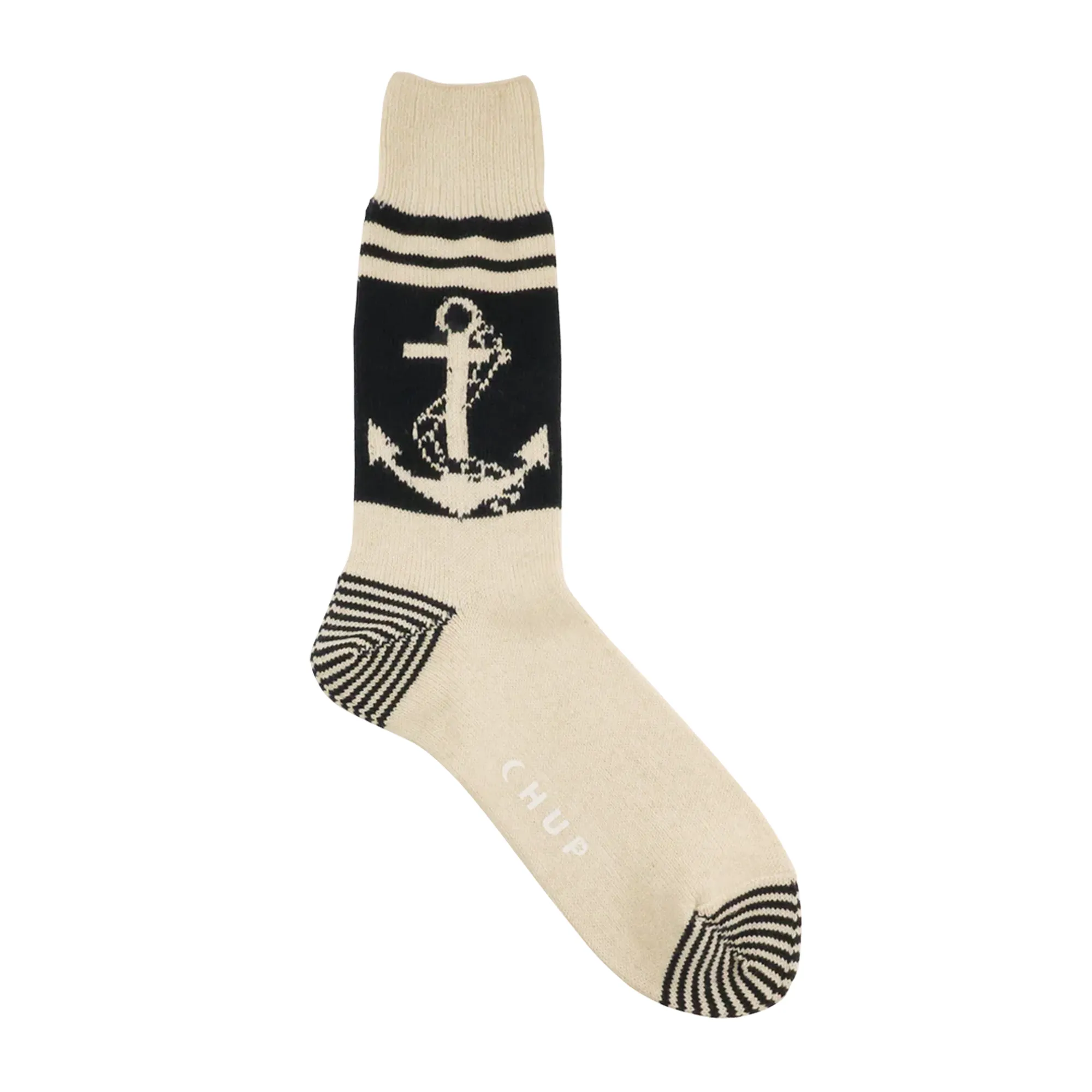 Chup Socks Anchor & Steering Wheel Natural