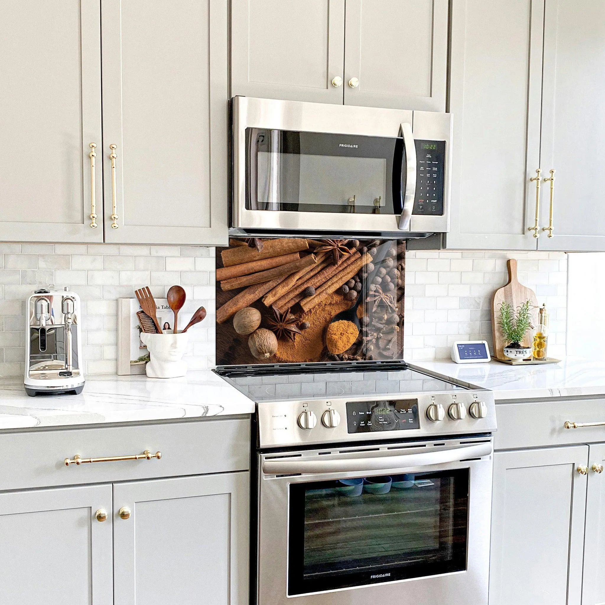 Cinnamon | Glass Printed Backsplash for your Kitchen