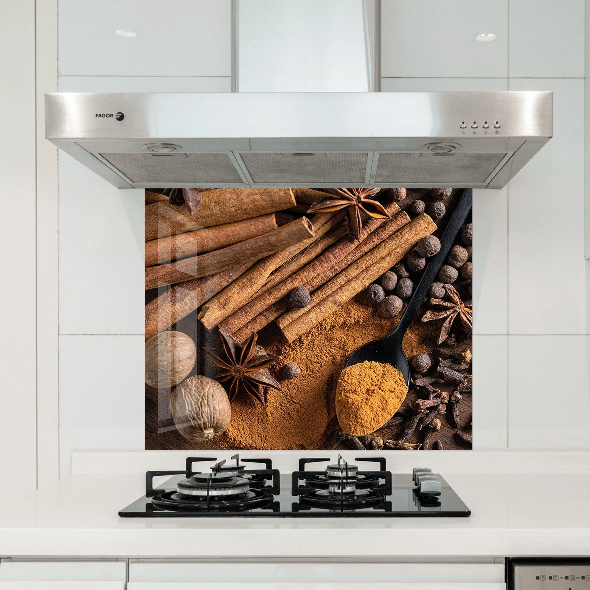 Cinnamon | Glass Printed Backsplash for your Kitchen