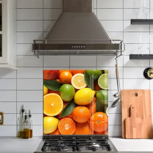 Citrus | Glass Printed Backsplash for your Kitchen