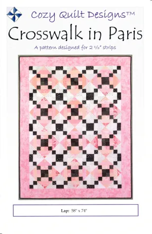 CROSSWALK IN PARIS - Cozy Quilt Design Pattern DIGITAL  DOWNLOAD