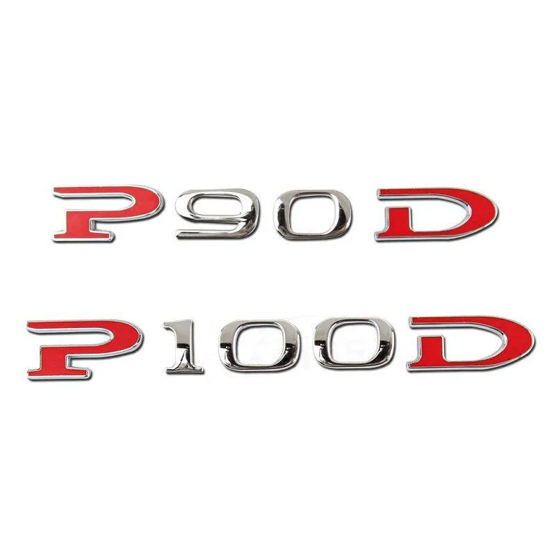 Customized Stereoscopic P90D P100D Sticker for Tesla Model X