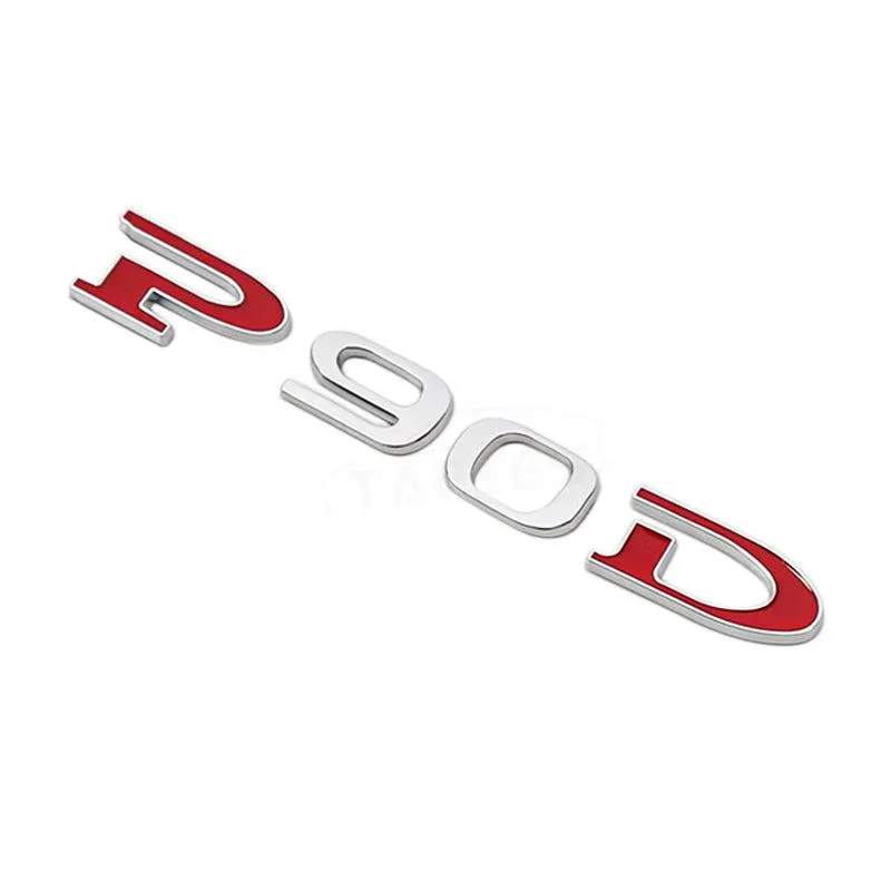 Customized Stereoscopic P90D P100D Sticker for Tesla Model X