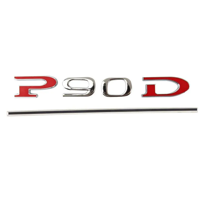 Customized Stereoscopic P90D P100D Sticker for Tesla Model X