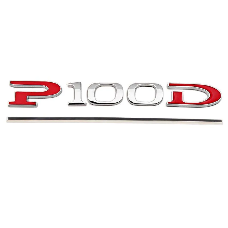 Customized Stereoscopic P90D P100D Sticker for Tesla Model X