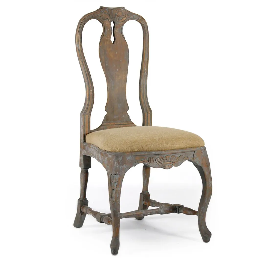 Distressed Provence Dining Chairs - Pair