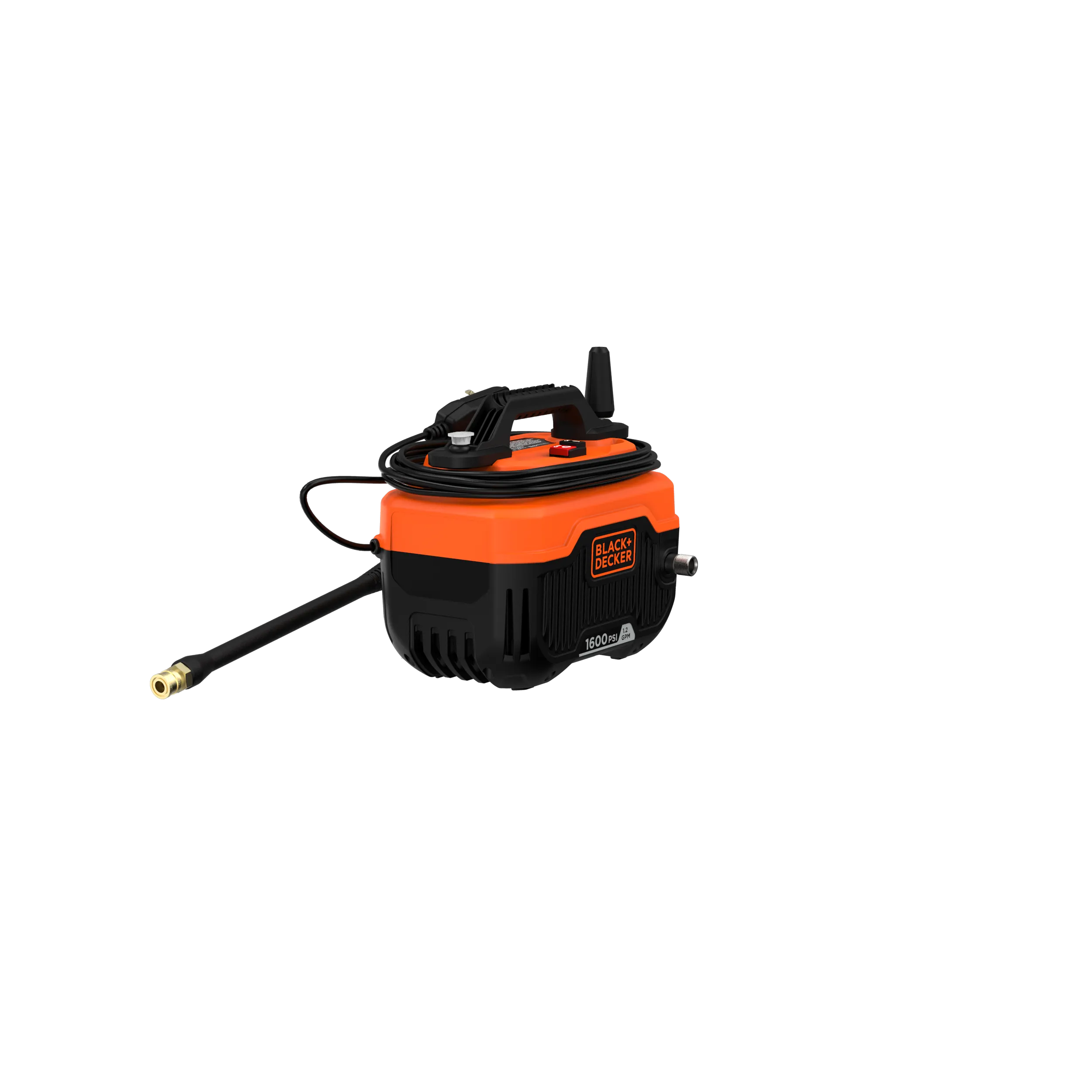 Electric Cold Water Pressure Washer, 1,600 MAX PSI, 1.2 GPM