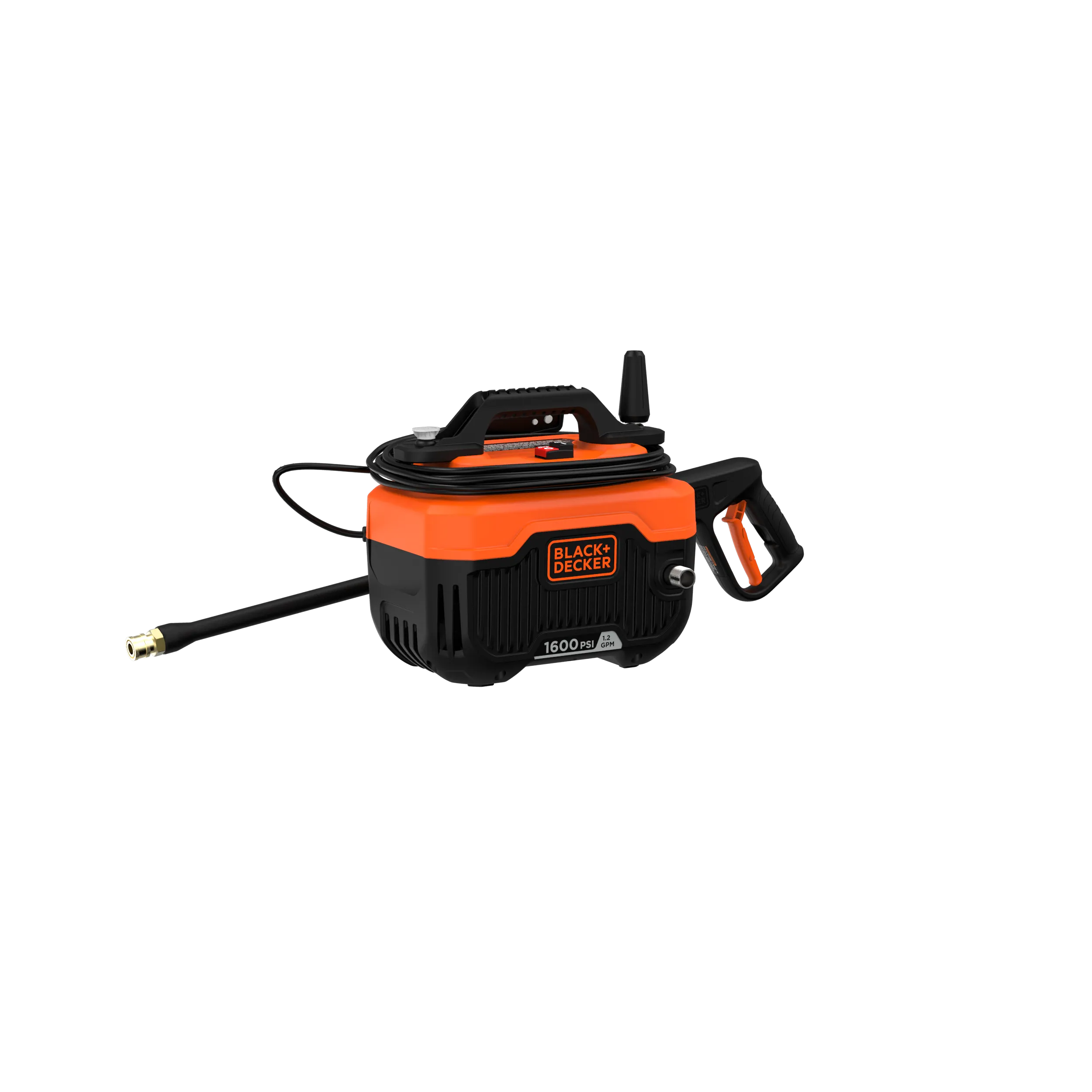 Electric Cold Water Pressure Washer, 1,600 MAX PSI, 1.2 GPM