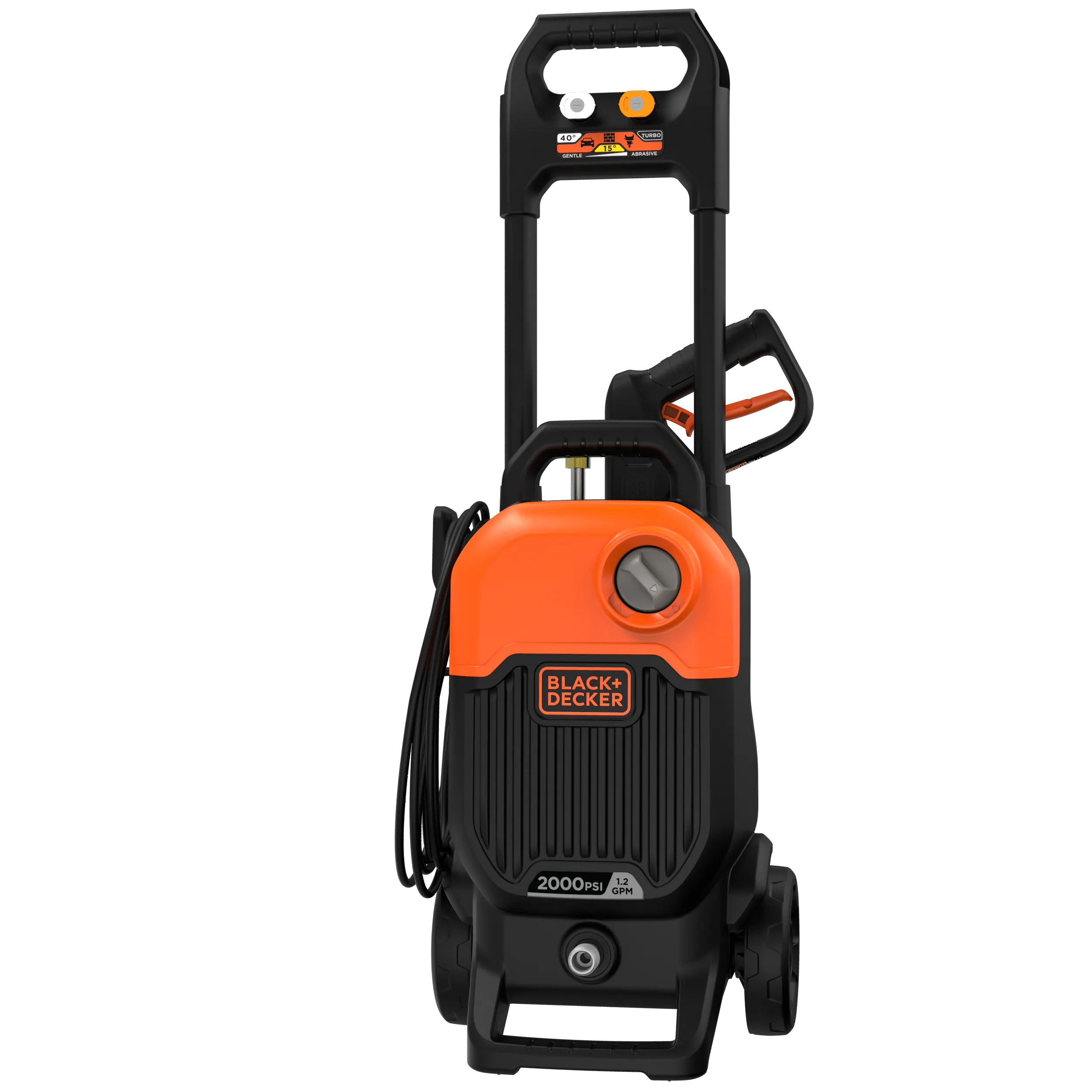 Electric Cold Water Pressure Washer, 2,000 MAX PSI, 1.2 GPM