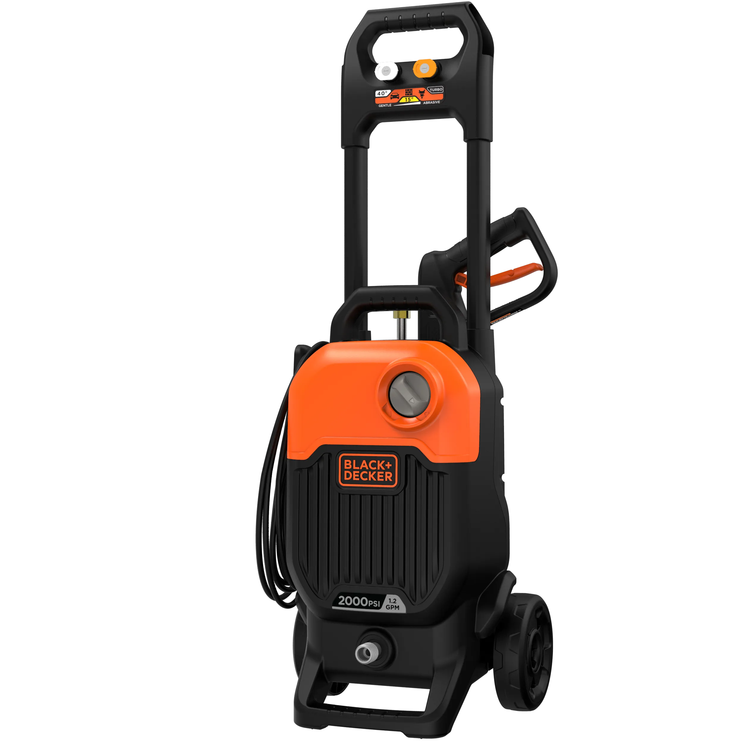 Electric Cold Water Pressure Washer, 2,000 MAX PSI, 1.2 GPM