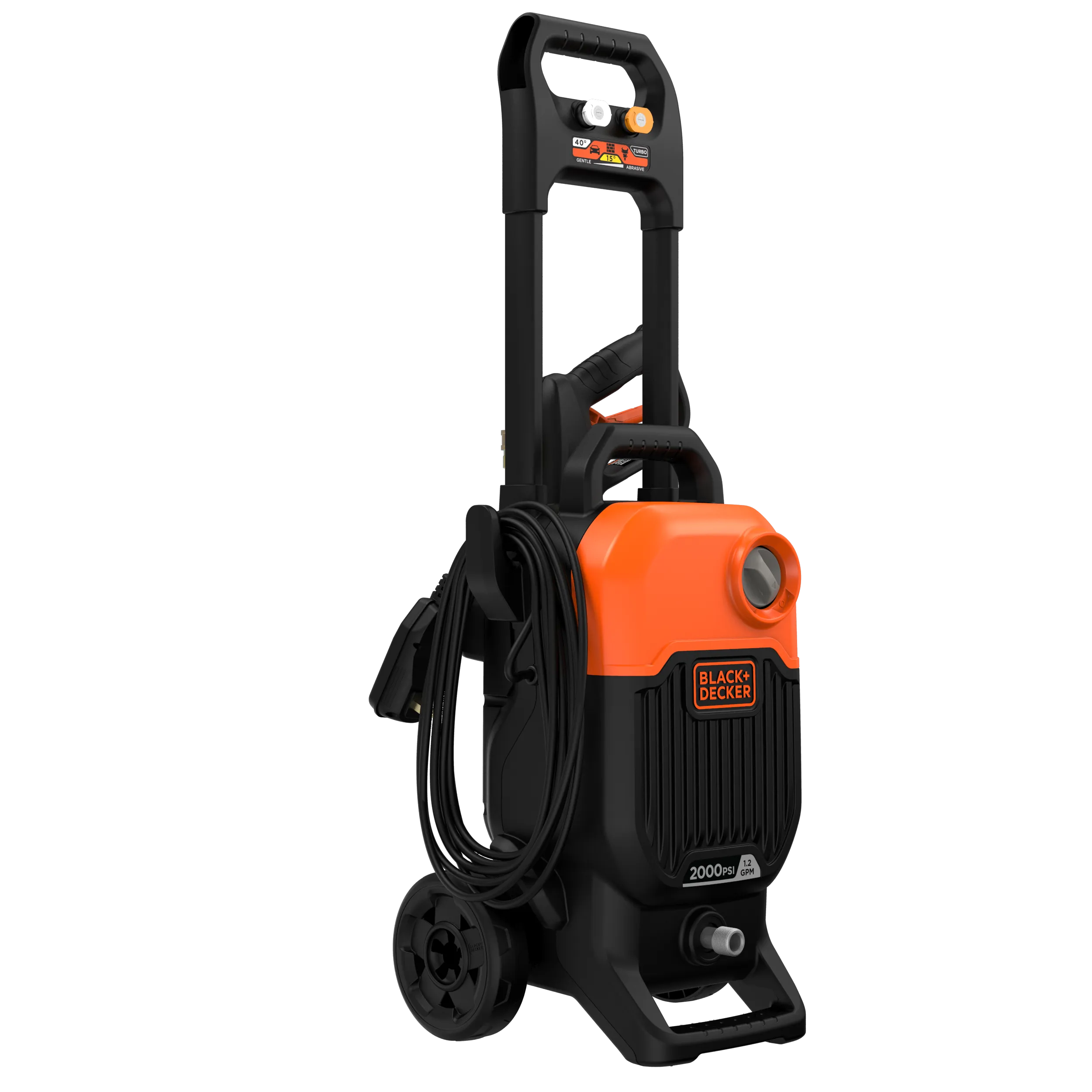 Electric Cold Water Pressure Washer, 2,000 MAX PSI, 1.2 GPM