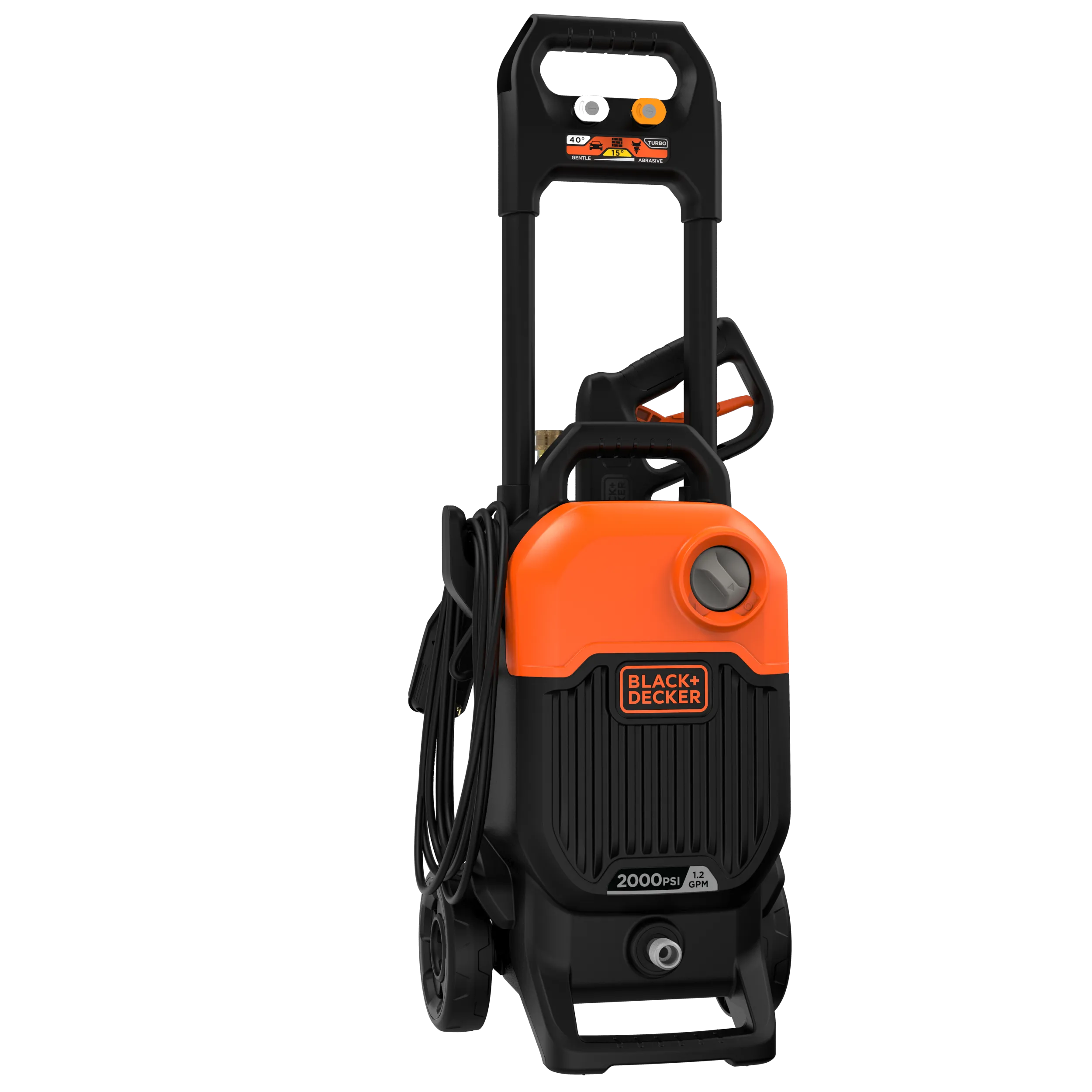 Electric Cold Water Pressure Washer, 2,000 MAX PSI, 1.2 GPM