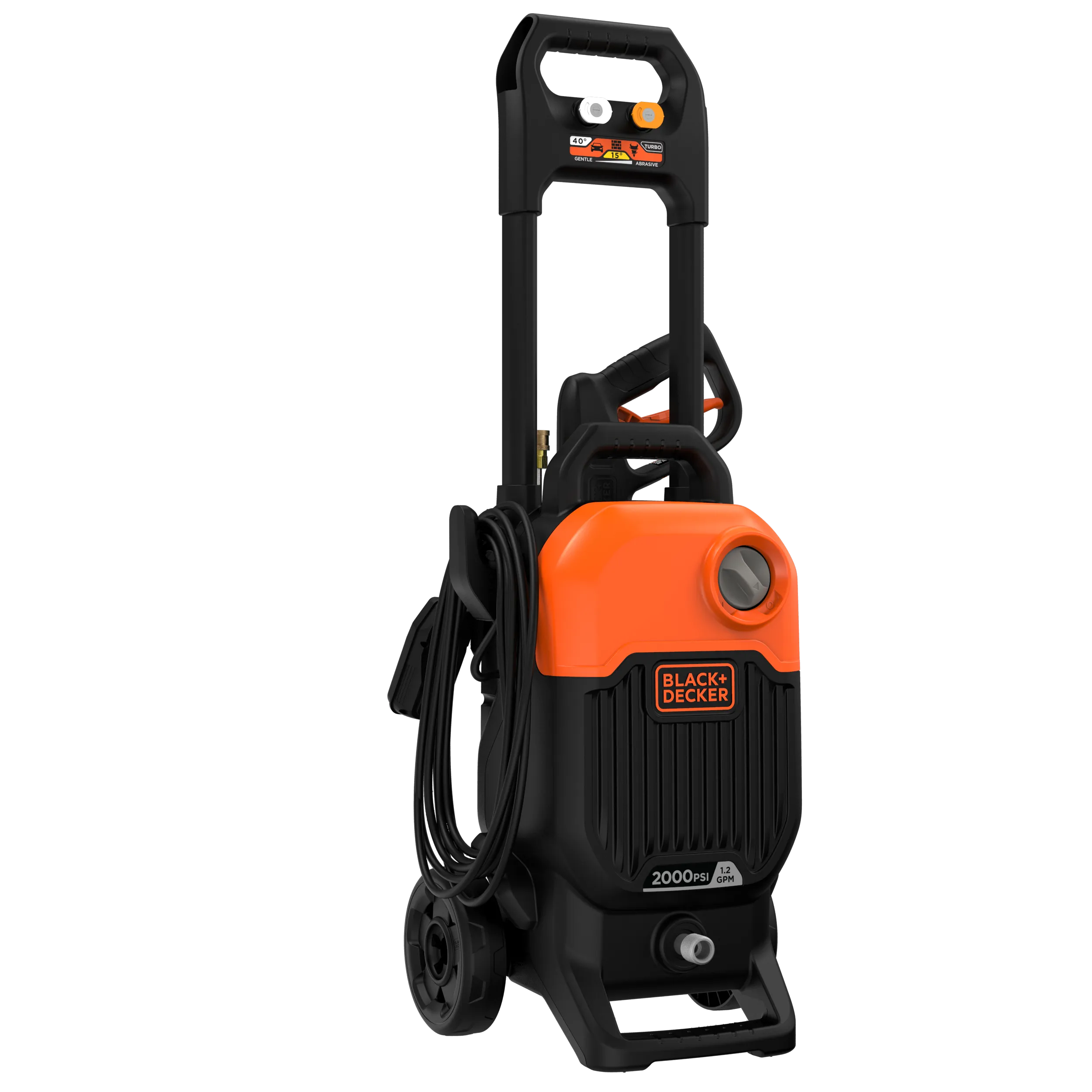 Electric Cold Water Pressure Washer, 2,000 MAX PSI, 1.2 GPM