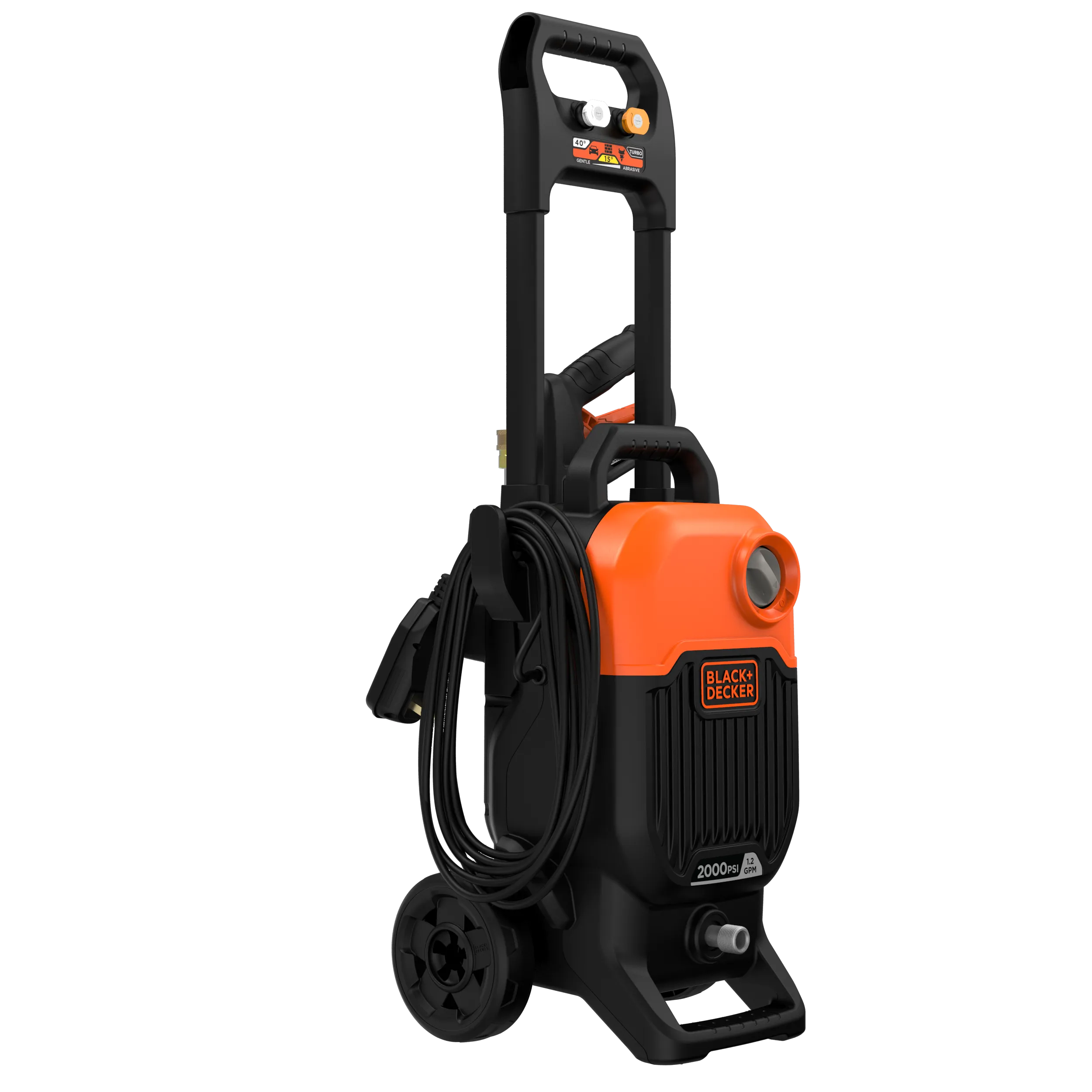 Electric Cold Water Pressure Washer, 2,000 MAX PSI, 1.2 GPM