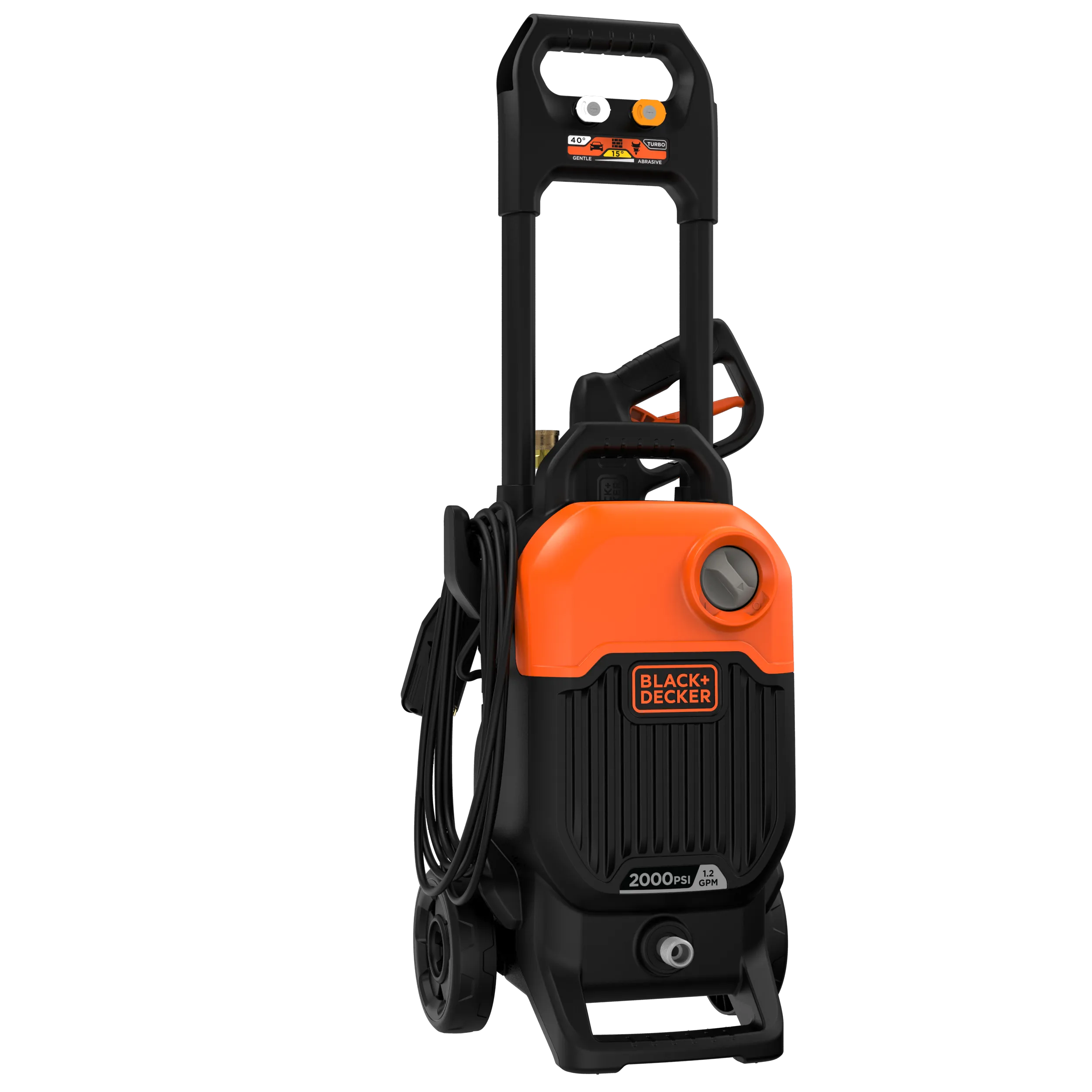 Electric Cold Water Pressure Washer, 2,000 MAX PSI, 1.2 GPM