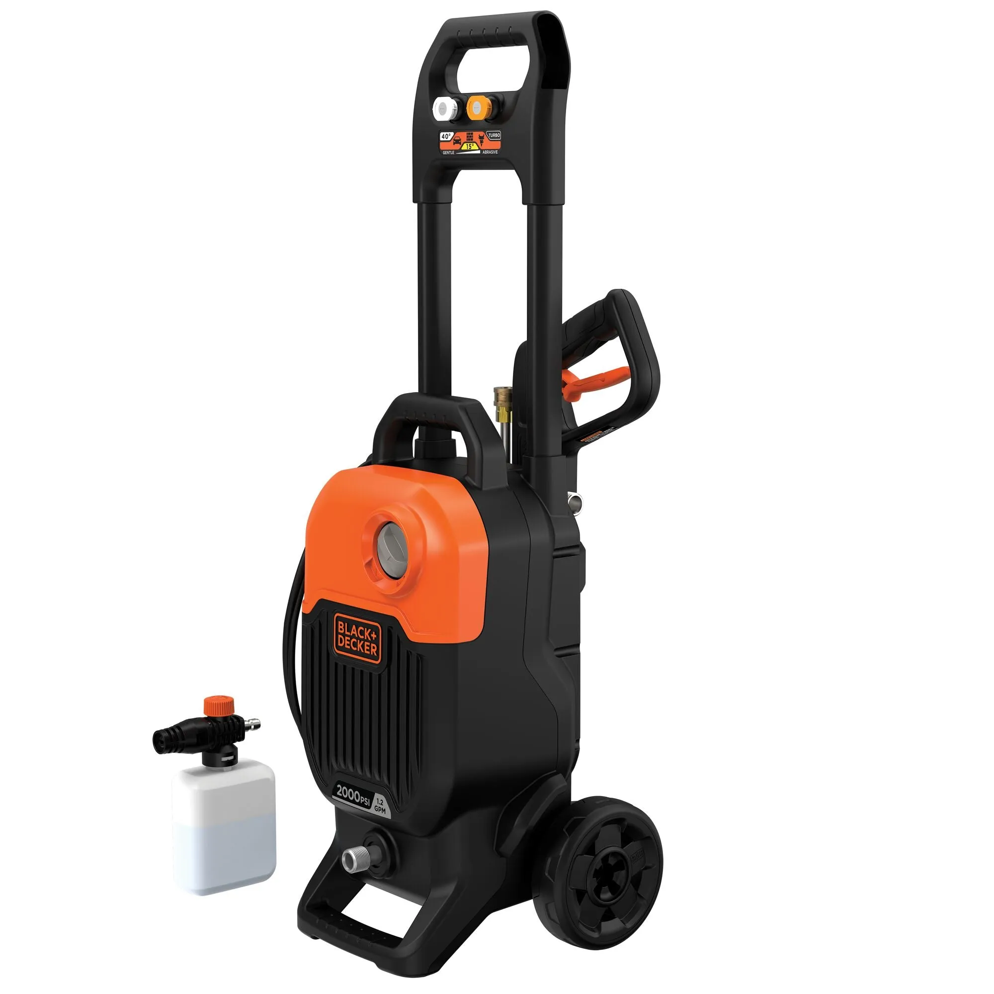 Electric Cold Water Pressure Washer, 2,000 MAX PSI, 1.2 GPM