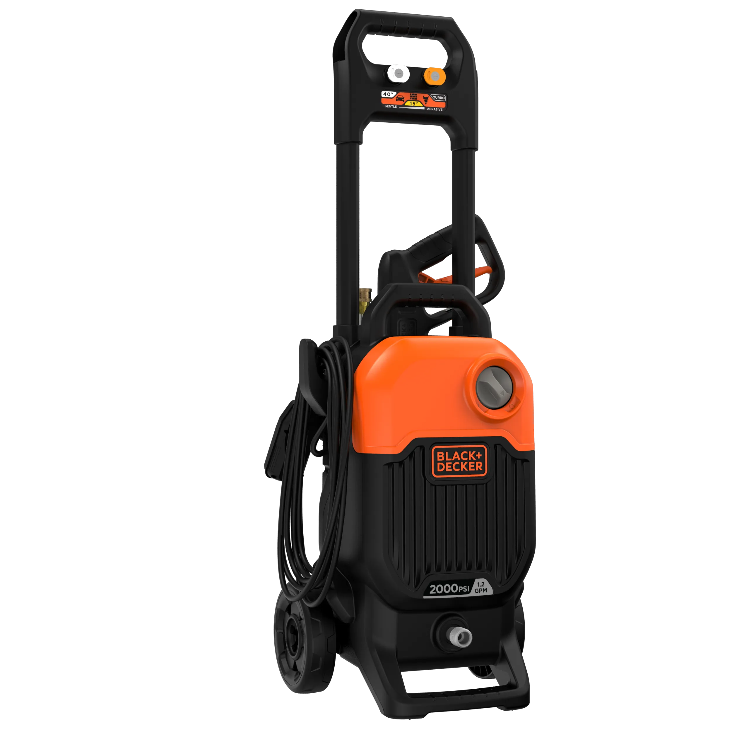 Electric Cold Water Pressure Washer, 2,000 MAX PSI, 1.2 GPM