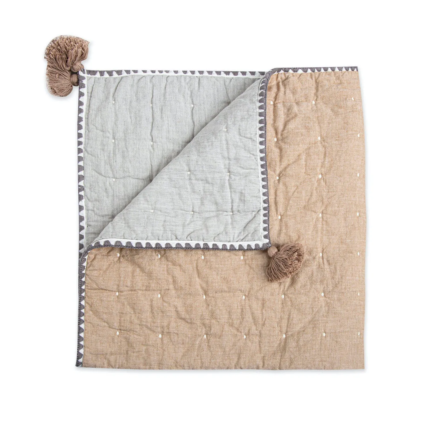 Ezra Copper Quilted Blanket