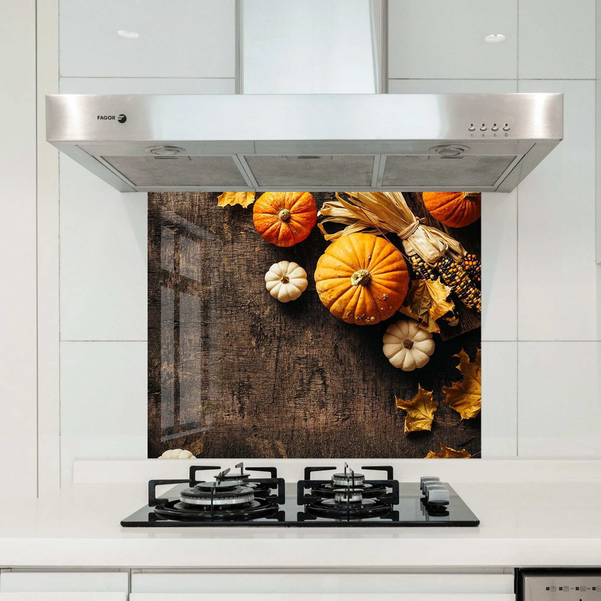 Fall and Pumpkins | Glass Printed Backsplash for your Kitchen