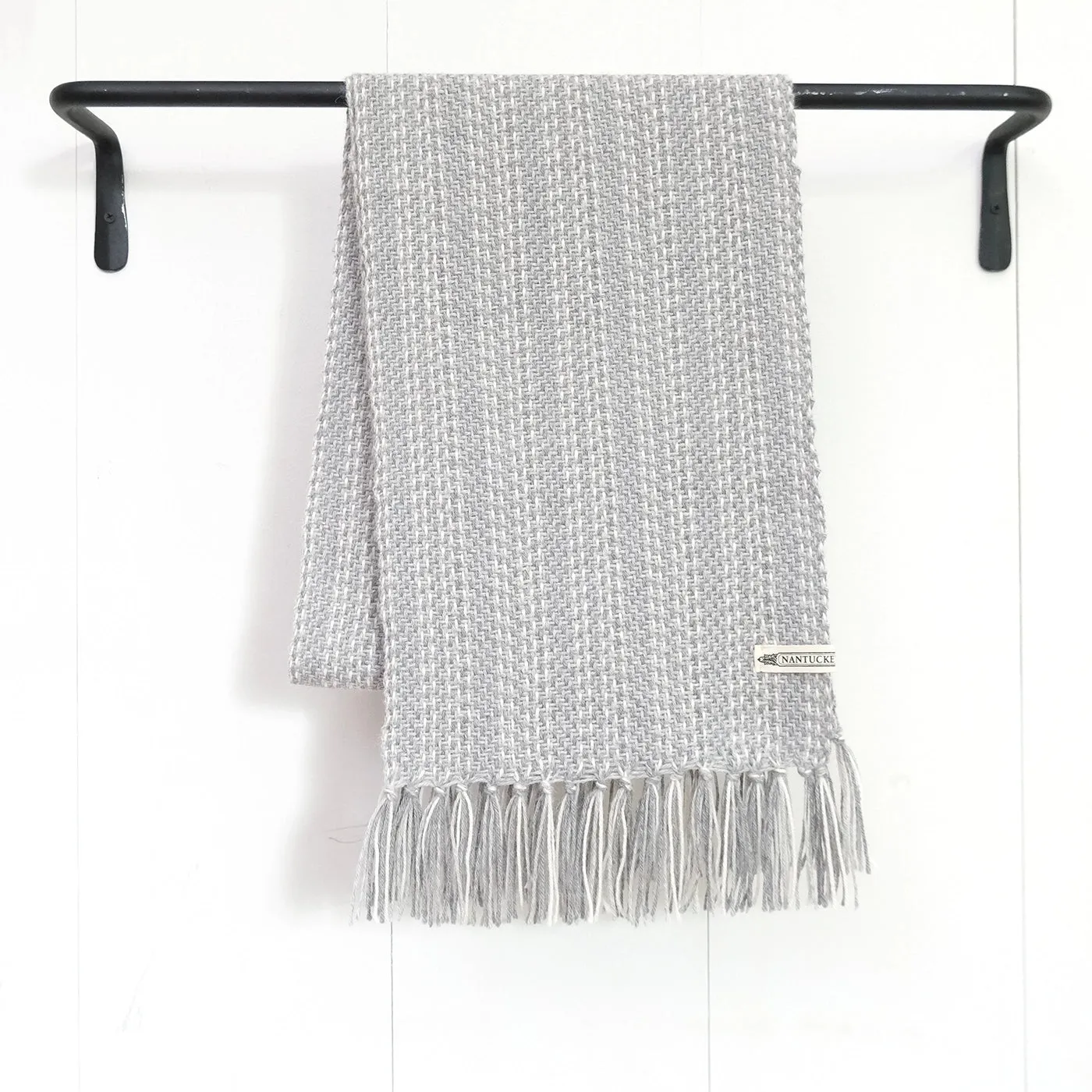 Gray Haze Alpaca Scarf