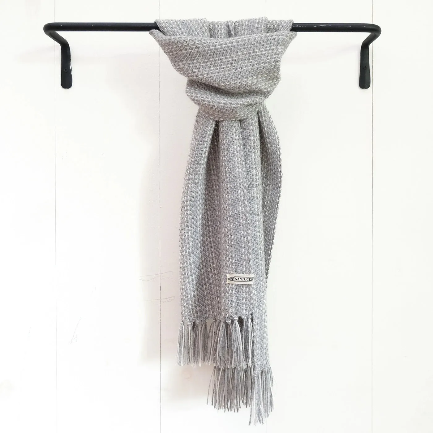 Gray Haze Alpaca Scarf