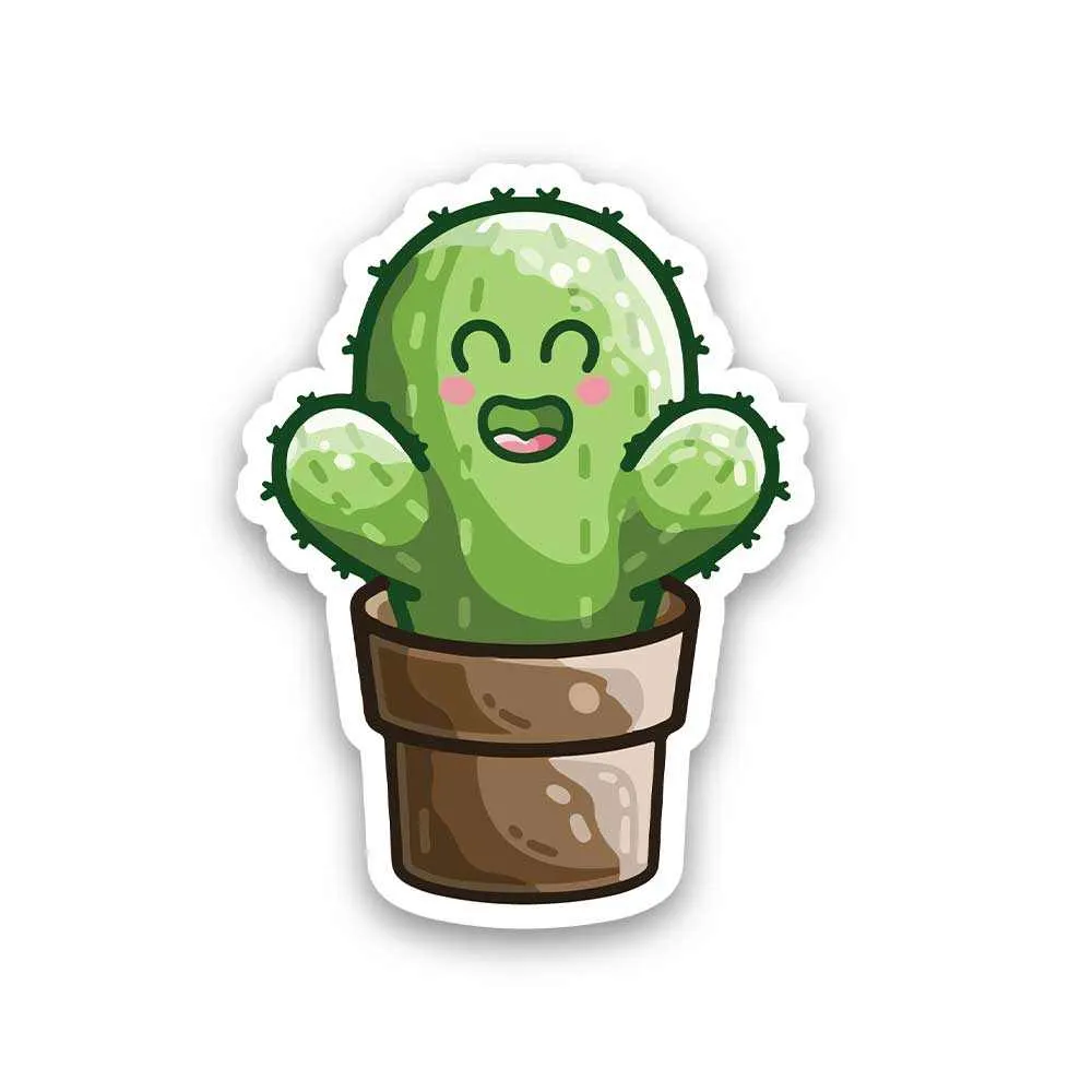 Hug me cactus Reflective Sticker