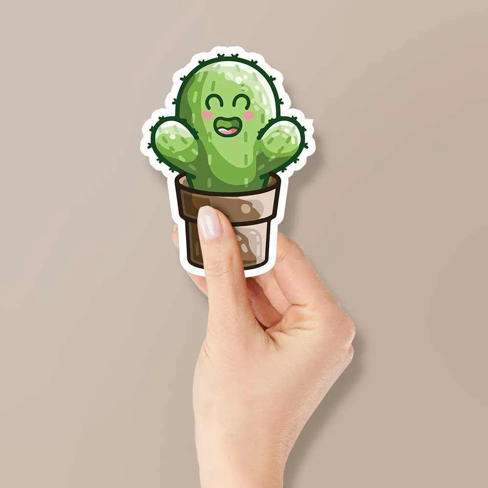 Hug me cactus Reflective Sticker