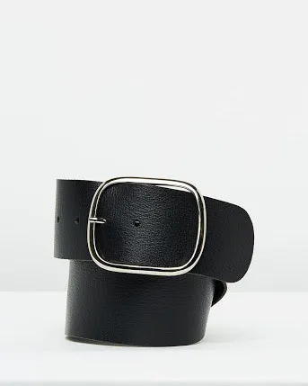 LOOP LEATHER MELROSE BELT BLACK