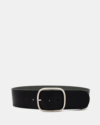 LOOP LEATHER MELROSE BELT BLACK