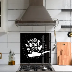 Made With Love | Glass Printed Backsplash for your Kitchen