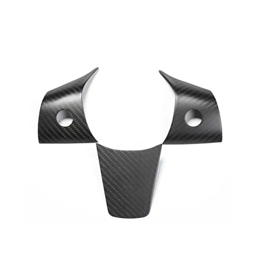 Model 3 / Y Steering Wheel Middle Trim Cover - Carbon Fiber Interior Mods