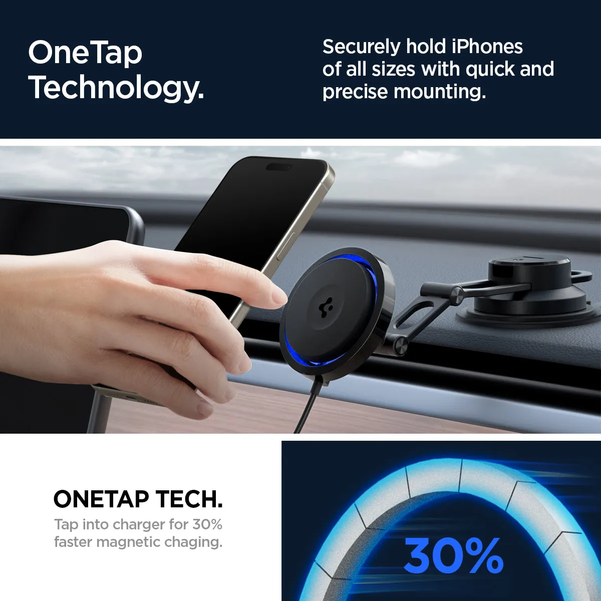 OneTap Pro 3 CryoMax™ Dashboard Car Mount | ITS35WC (MagFit)