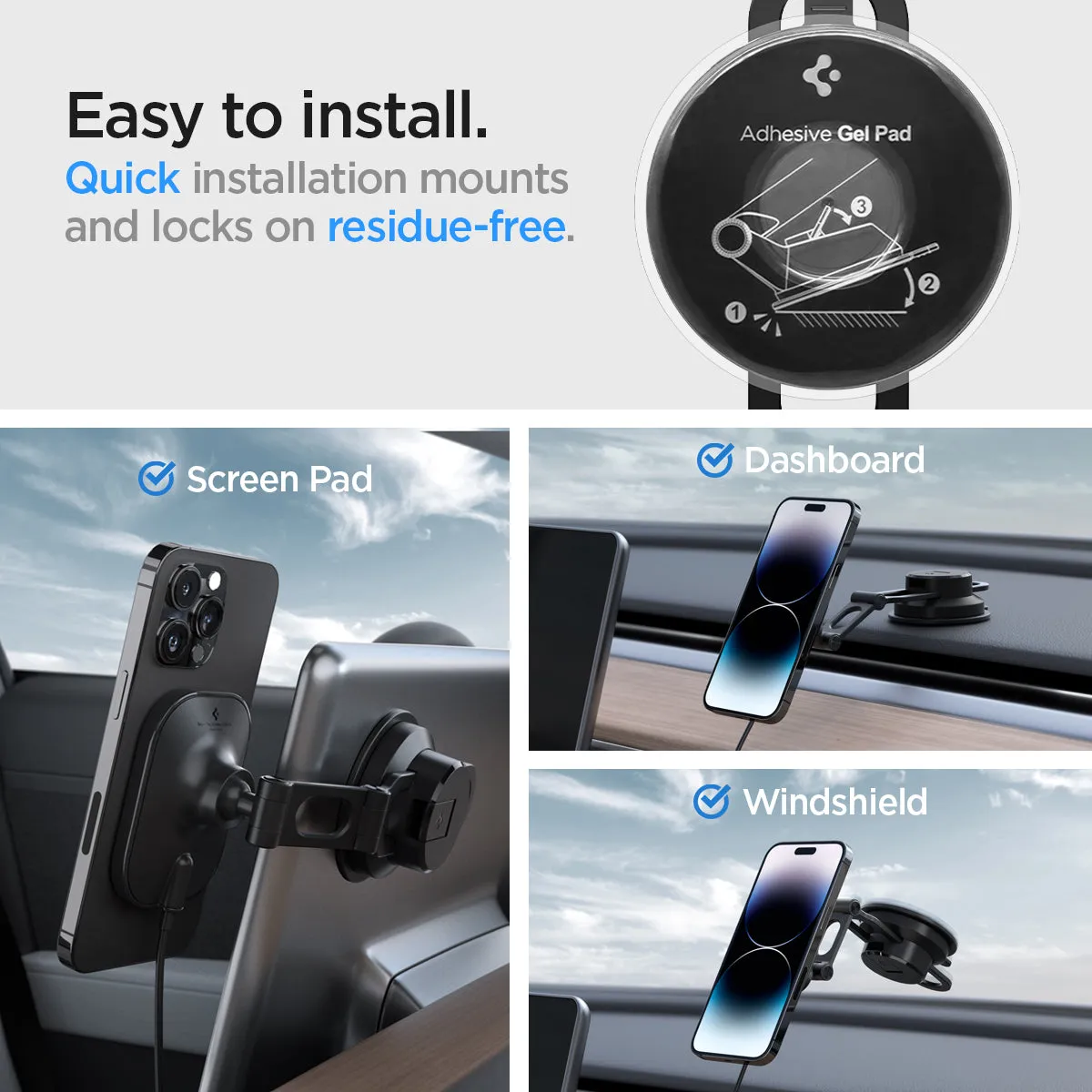 OneTap Pro 3 Dashboard Car Mount | ITM35W (MagFit)