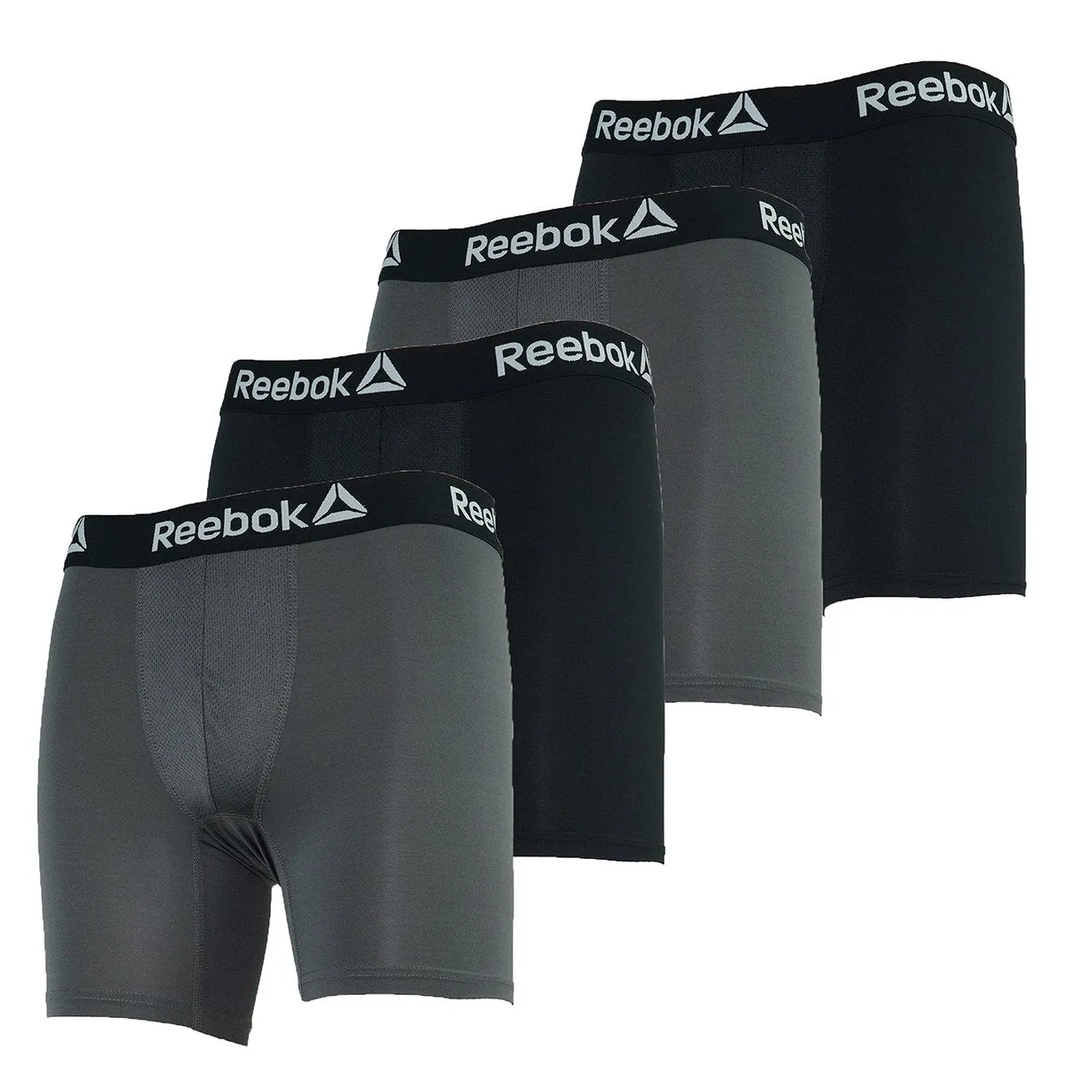 Reebok Men's Performance Boxer Briefs 4-Pack