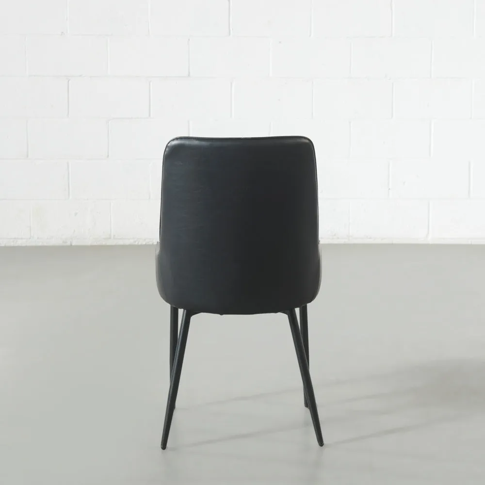 SOHO - Black Vegan Leather Dining Chair