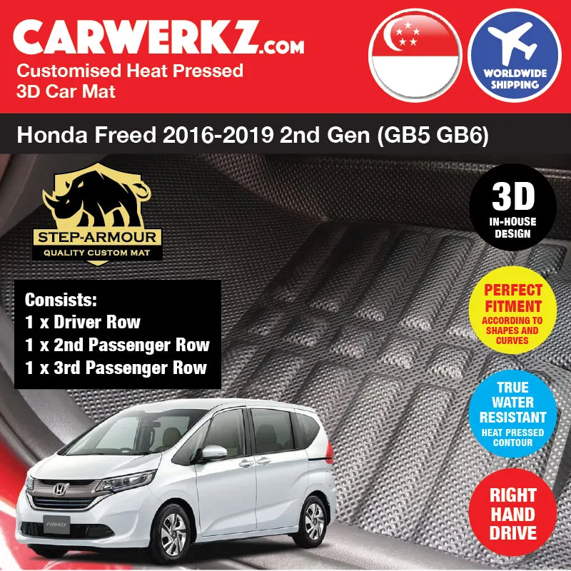 STEP ARMOUR Honda Freed 2016-Current 2nd Generation (GB5 GB6 GB7 GB8) Car Customised 3D Car Mat